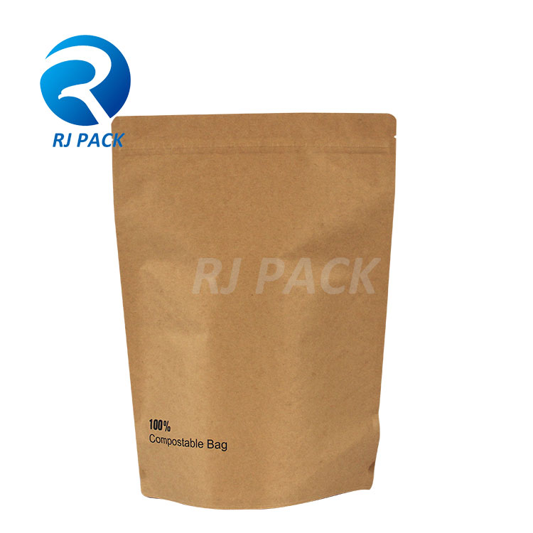 Kraft Compostable Packaging Pouches